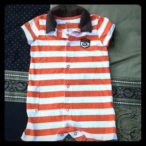 Carters Orange and Brown onepiece size 24 months